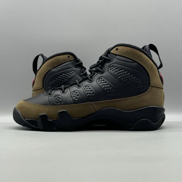Nike Air Jordan 9 Retro GS Black Olive HV4574 030 Size 4Y Sneakers Womens Sz 5.5 - Picture 6 of 9
